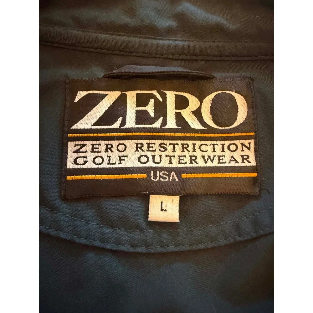 Zero Restriction Pine Valley Golf Windshirt Pullover Green Mens Large USA Made